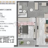 Metalurgiei, Grand Arena, comision 0% apartament finializat 2 camere